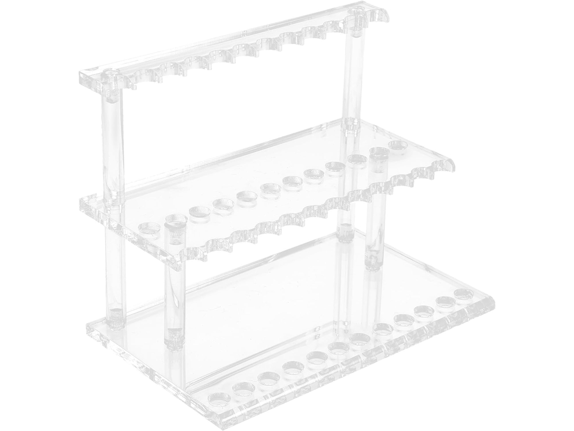 Organizador Multifuncional De Acrílico Transparente Para Utensilios Con 24 Ranuras Para Bolígrafos.