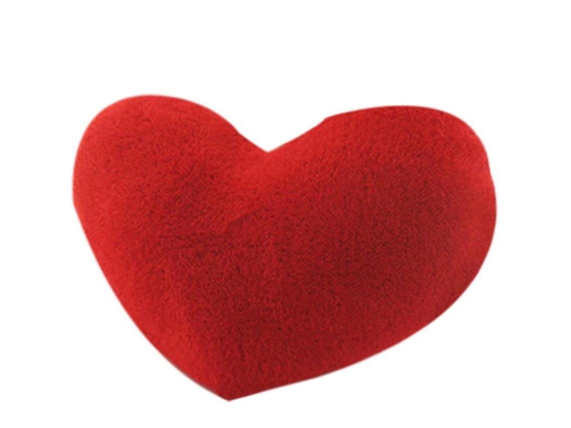 2026-cojín De Peluche Corazón/estrella Juguete De Peluche Almohada Decoración Regalo Suave Rojo