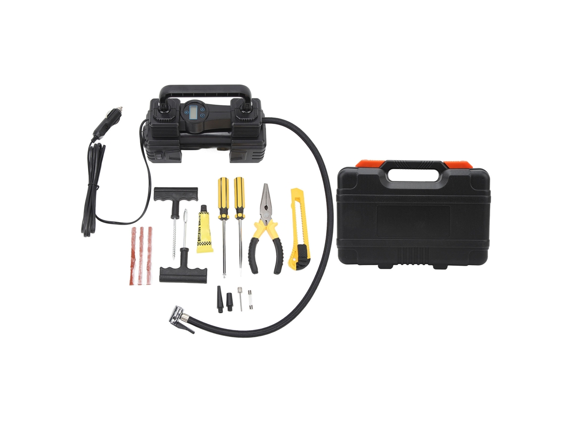 2026velora-compresor De Aire De Doble Cilindro 12v 150psi Bomba De Neumáticos Heavy Duty Con Luz Led Para Coches