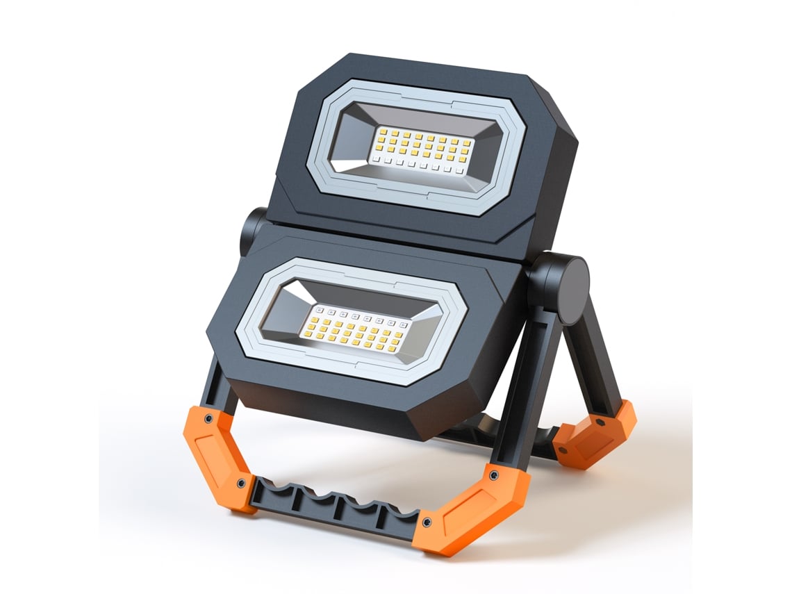 Bj-linterna Led De Emergência Portátil Ip65 Carregável Com 2 Níveis De Brilho E Luzes Estroboscópicas Azul/vermelha Para Camping E Trekking