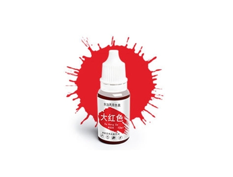 Bricolaje plastilina agua aceite, jabón para hacer colorantes, kit líquido colorantes comestiblesRojo SLOWMOOSE