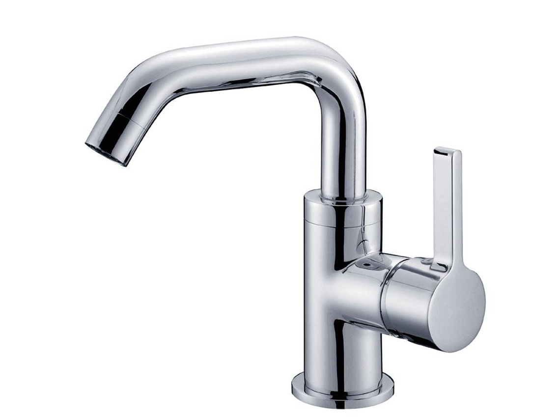 Grifo De Lavabo Con Repisa 128 En Latón Cromado Colección Enipée