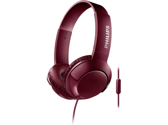 Auriculares con Cable PHILIPS SHL3075RD/00 (On Ear - Micrófono - Rojo)