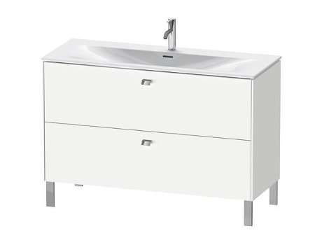 Mueble de lavabo DURAVIT Brioso vertical 122,0 x 47,9 cm 2 cajones incl. recorte de sifón y delantal para lavabo Viu 234412