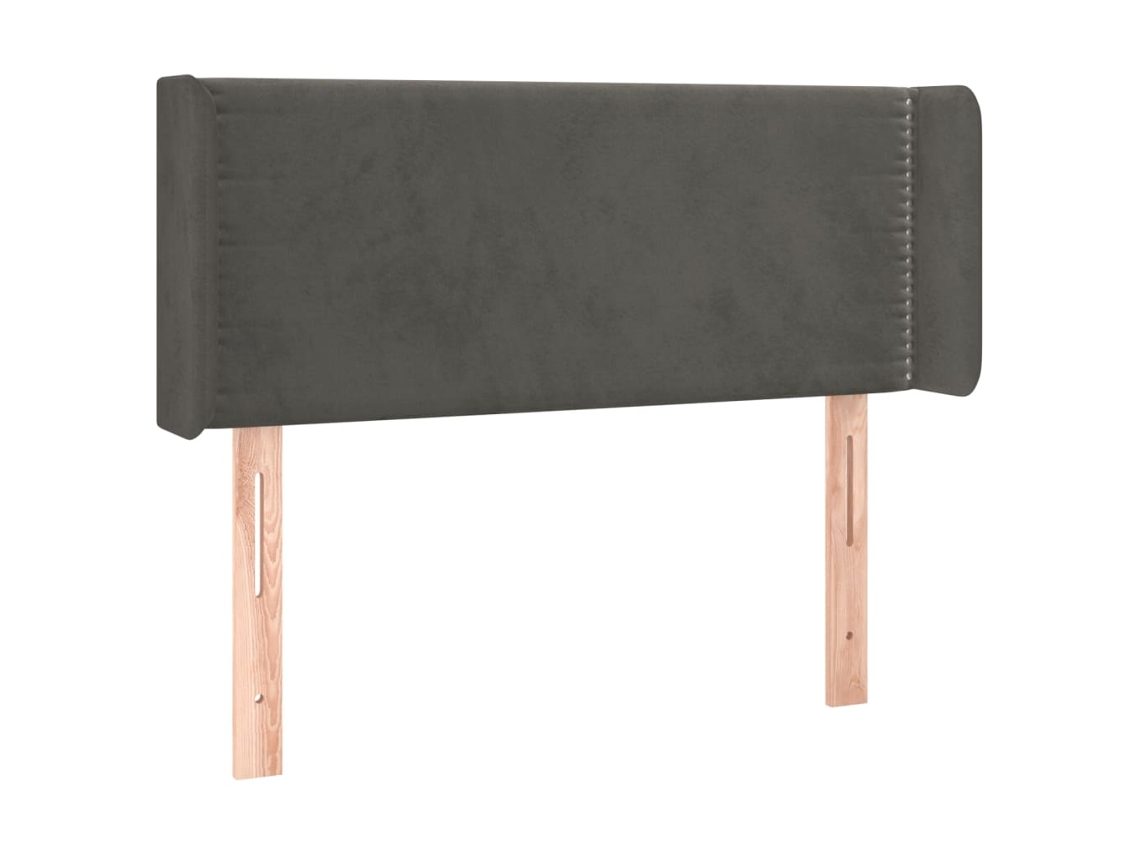 Maison Exclusive - Cabecero De Terciopelo Gris Oscuro 93x16x78/88 Cm