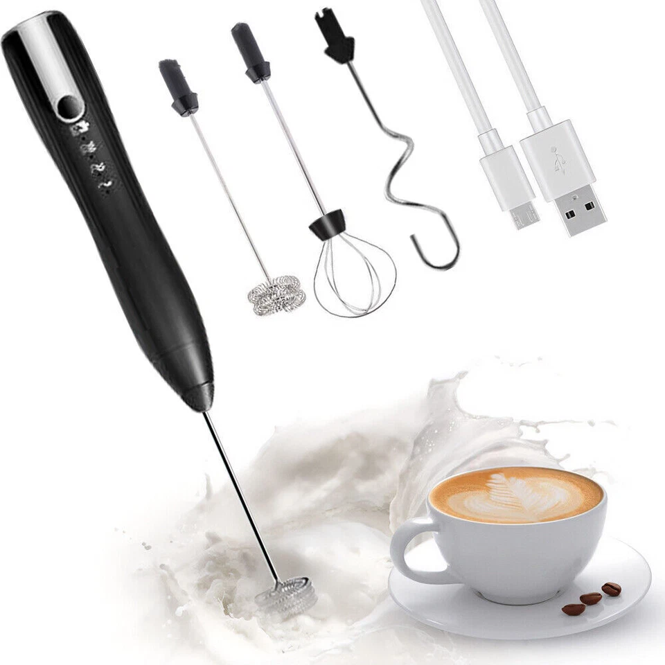 Mini espumador de leche eléctrico, batidor de huevos, licuadora de mano, electrodomésticos de cocina Henten Home Coffee