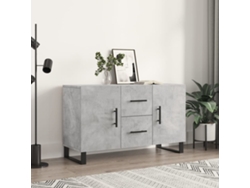 Aparador De Madera De Ingeniería Gris Hormigón 100x36x60 Cm