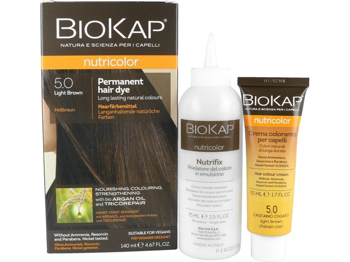 Tinte de Cabello BIOKAP Marrón Claro (140 ml)
