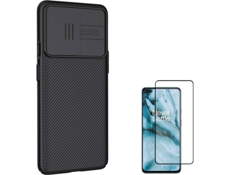 Kit Funda y Protector para OnePlus Nord PHONESHIELD BD-NKCS&9D-BK-OP-ND Negro