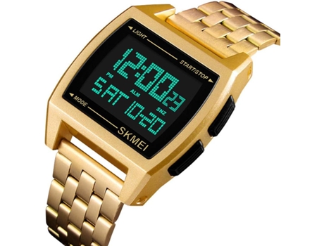 VEANXIN Relojes digitales Reloj de pulsera digital LED resistente al agua-oro rosa