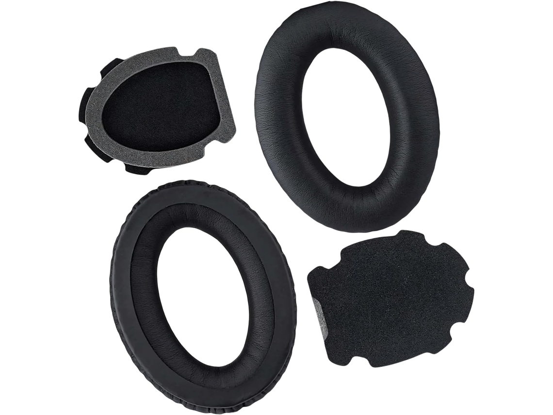 Almohadillas De Repuesto Fabricadas En Piel Sintética Y Espuma Cómoda Para Auriculares A10.