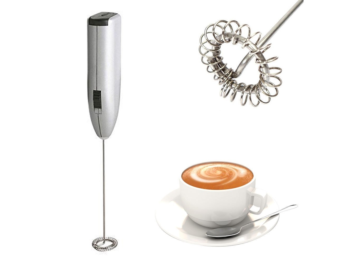 Mini espumador de leche eléctrico de mano, batidora para café, capuchino, latte, espresso y chocolate caliente Neveance