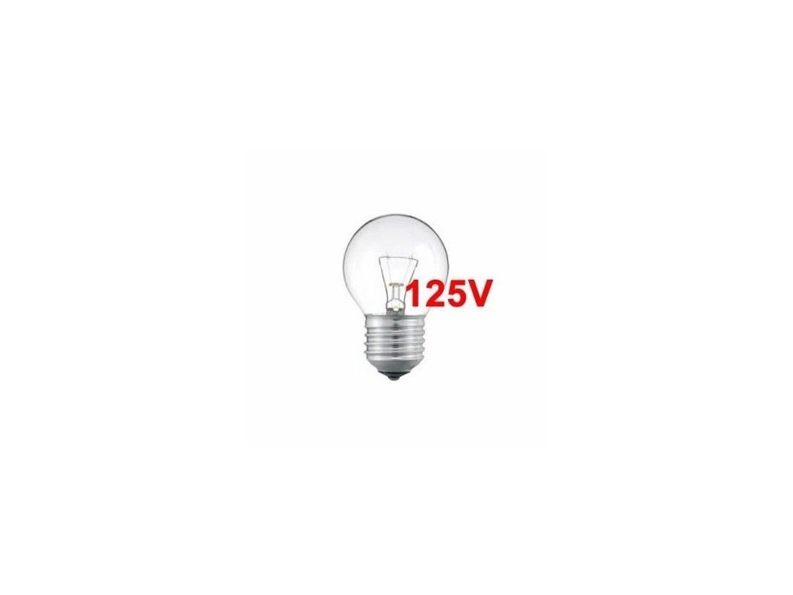 Bombilla incandescente esférica transparente 60w E27 125v Solo para uso industrial Clar Iluminación