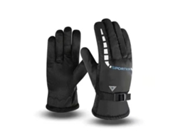Guante de pantalla táctil azul: guantes de esquí antideslizantes de talla única para hombres y mujeres ultraligeros impermeables cálidos para YWEI