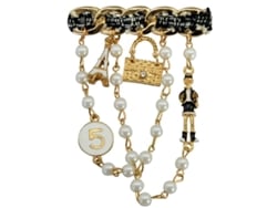Broches De Perlas Retorcidas Para Mujer, Broches De Unión, Broche Colgante