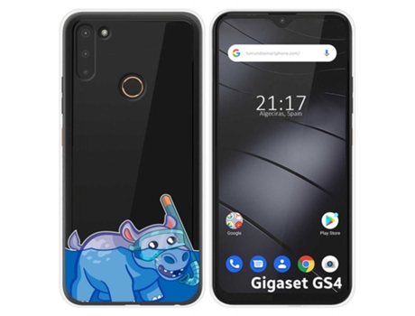 Carcasa Gigaset GS4 TUMUNDOSMARTPHONE Dibujos Transparente Multicolor