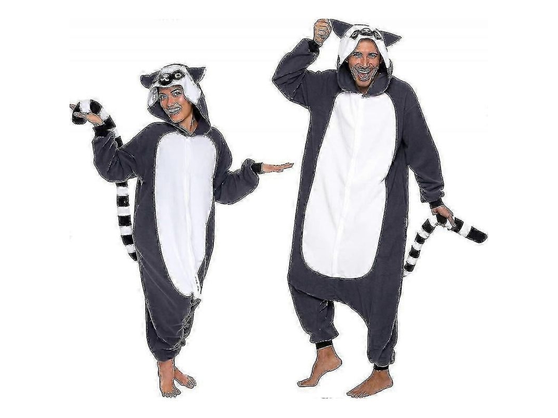 Trajes De Halloween Para Adultos - Disfraces De Animales Y Criaturas Marinas De Pelo Suave - Unisex - Dsw Lemur Pequeño