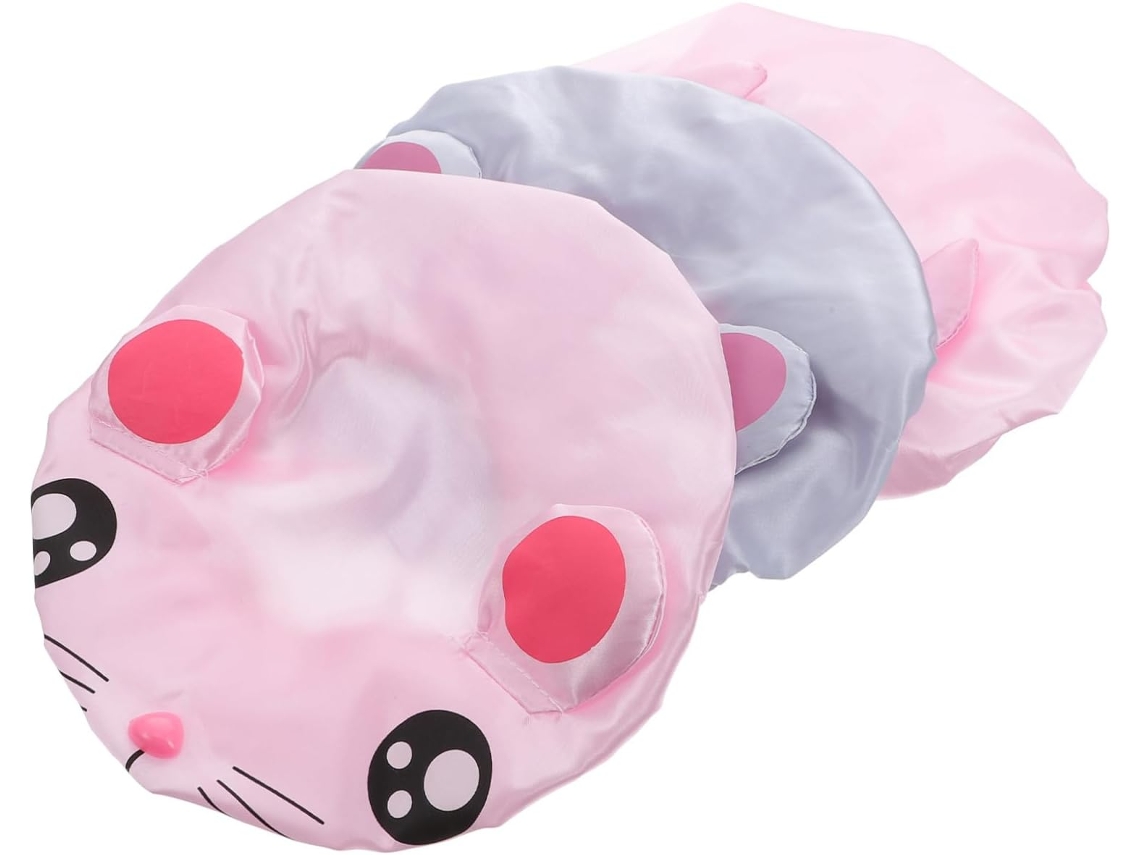 Juego de 3 gorros de ducha de satén impermeables y bonitos para niñas, ideales para lavarse la cara - Gokoco
