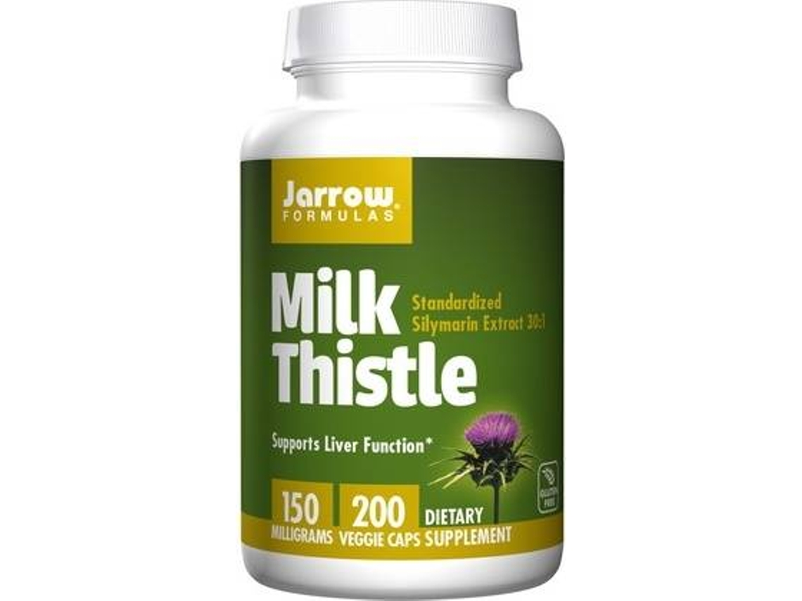 Complemento Alimentar JARROW FORMULAS Milk Thistle (200 cápsulas vegetais)