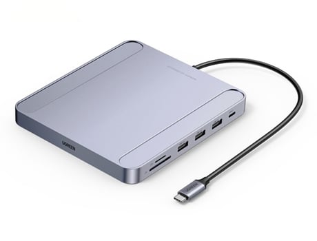 Adaptador UGREEN 60378 Cm522 Tipo-C a Usb3.0 Sd/TF Tipo-C3.0 1000Mbps para Base Huawei Mate40/P50 S20 Imac