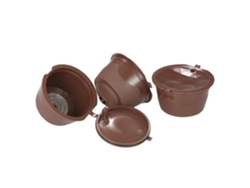 2026 Store-3pcs Cápsulas De Café Reutilizables Dolce Gusto Con Cuchara Y Cepillo Filtro Lavable