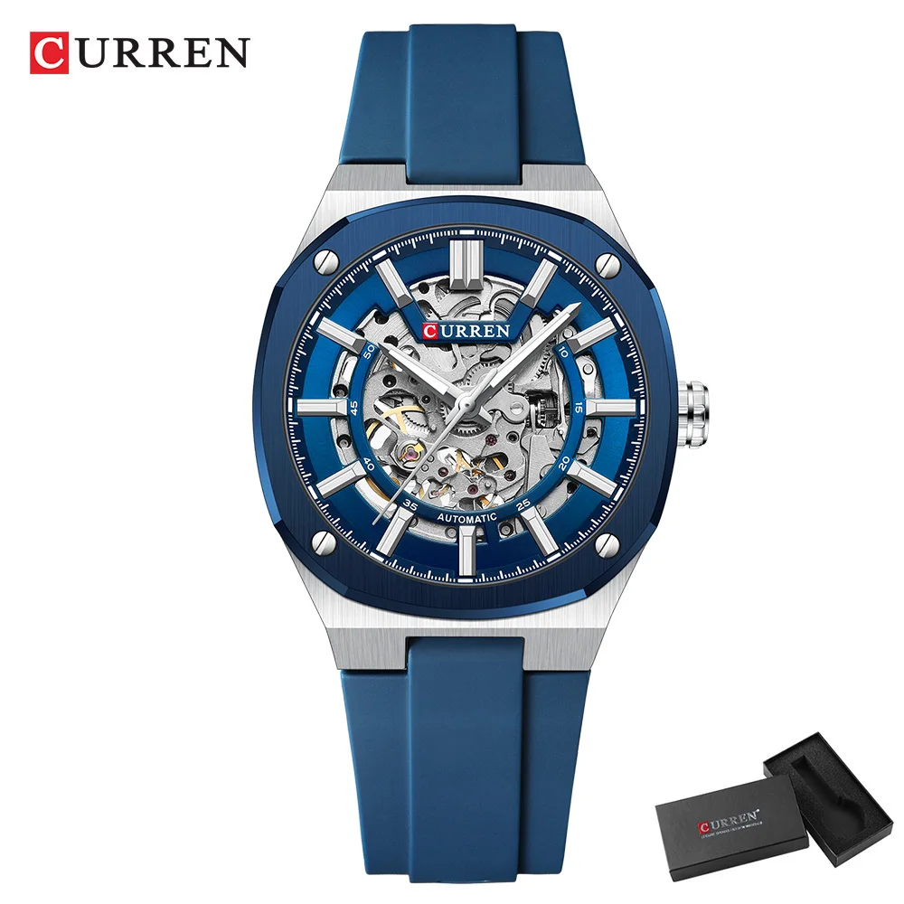 Relógio Mecânico Automático Masculino, Relógio Masculino Com Cristal De Safira