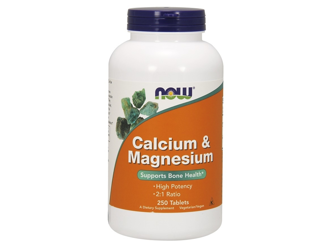 NOW FOODS Calcium & Magnesium 250 Tabletas