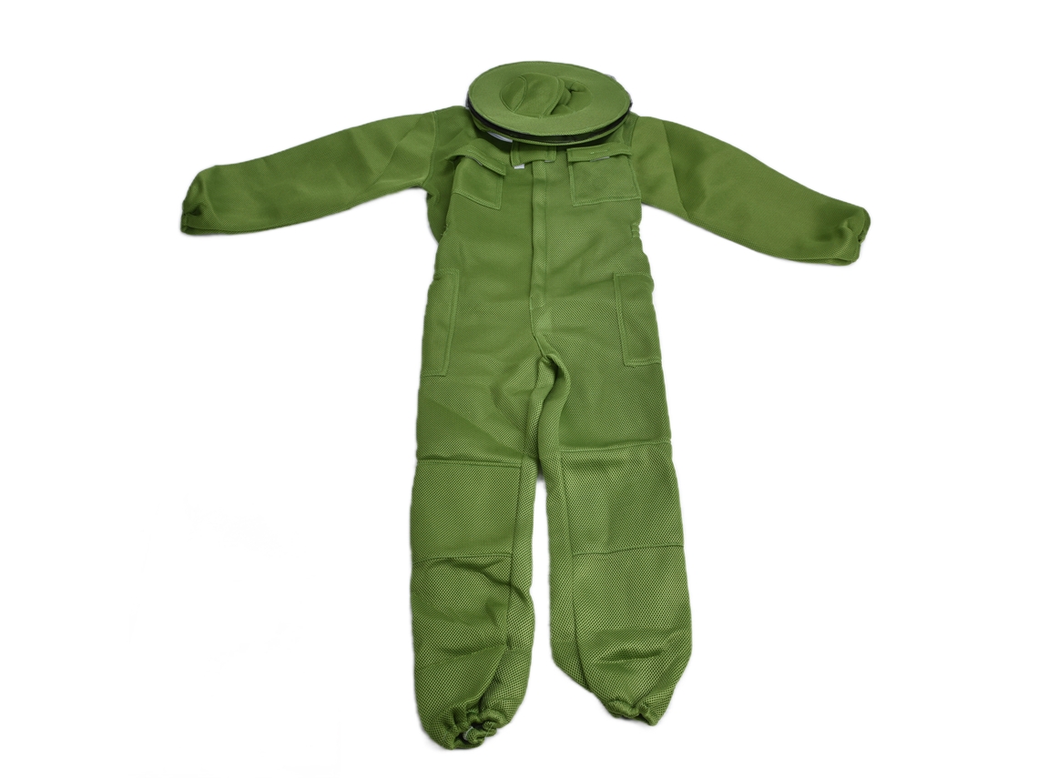 Traje De Apicultura Transpirable Con Velo Redondo Extraíble Para Apicultores, Verde Xxxl