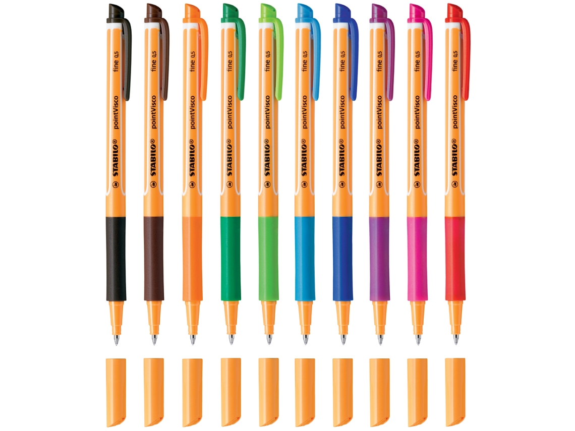 STABILO Gel-Roller Pointvisco Ancho de Línea: 0.5 Mm Naranja