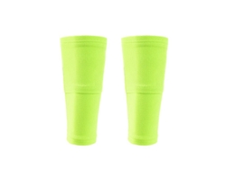 (verde Fluorescente L) 1 Vendaje De Compresión Para Piernas De Fútbol Con Dos Bolsillos, Equipo De Protección Para Piernas De Fútbol