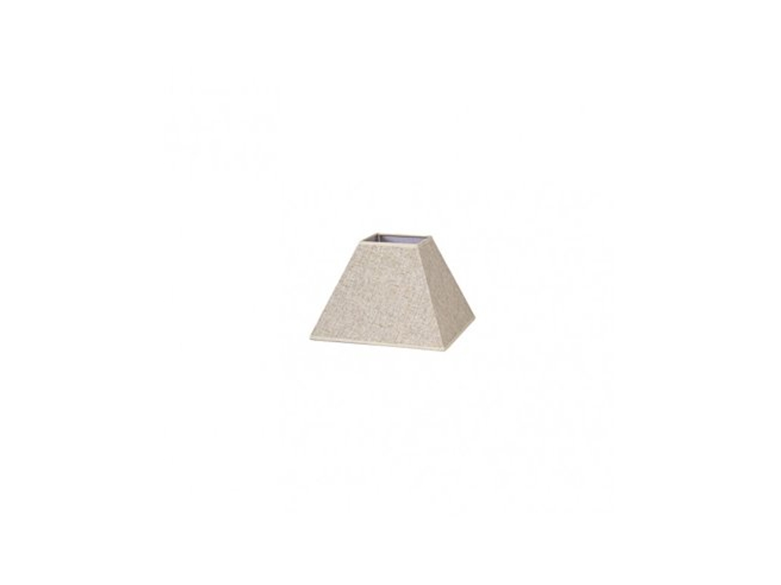 Pantalla Piramide Tenorio E27 Lino beige 20dx10dx15h