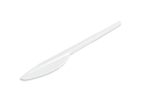 Cuchillos de Plastico 100 uds Blanco Reutilizables Libres de BPA 1650 cm TIENDA EURASIA