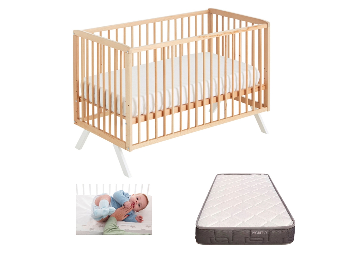 Cuna COOL DREAMS Koala (Blanco - Madera haya - 64x124x81 cm)