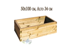 Macetero de Madera 50X100 cm Alto 34 cm