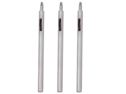 Herramienta de perforación de agujeros redondos de acero de aleación para cuero (3 piezas, 2 mm)