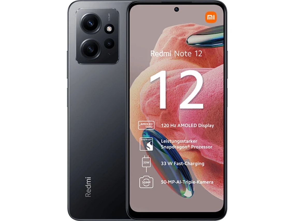 Redmi Note 12 128 GB Gris Ónix XIAOMI (Reacondicionado como Nuevo)