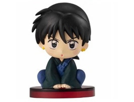 Tokoh anime inuyasha higurashi saime miroku sesshoumaru mainan versi q hadiah boneka model pvc lucu untuk anak-anak