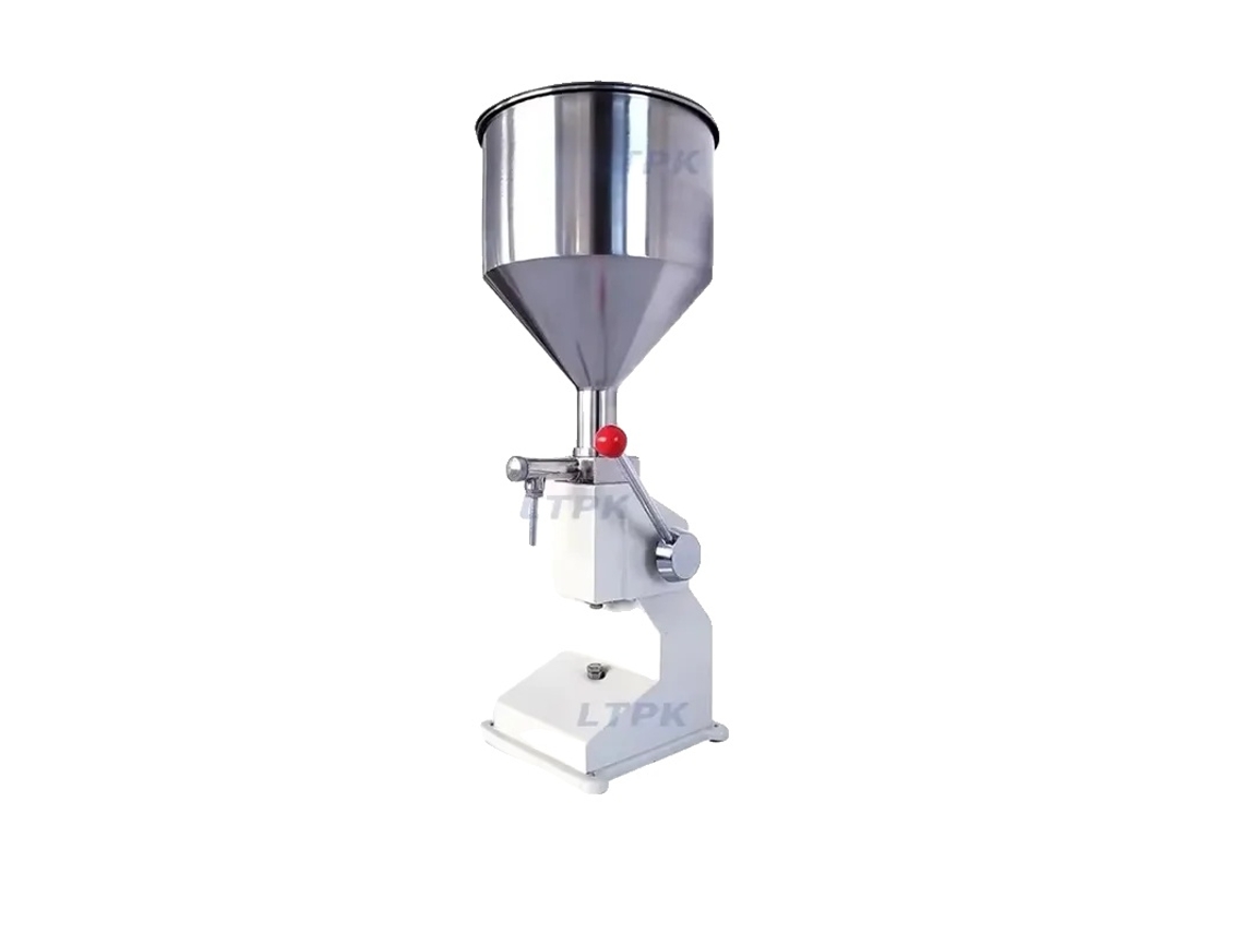 Máquina de llenado de líquidos, funcionamiento manual, diseño compacto, 5-50 ml