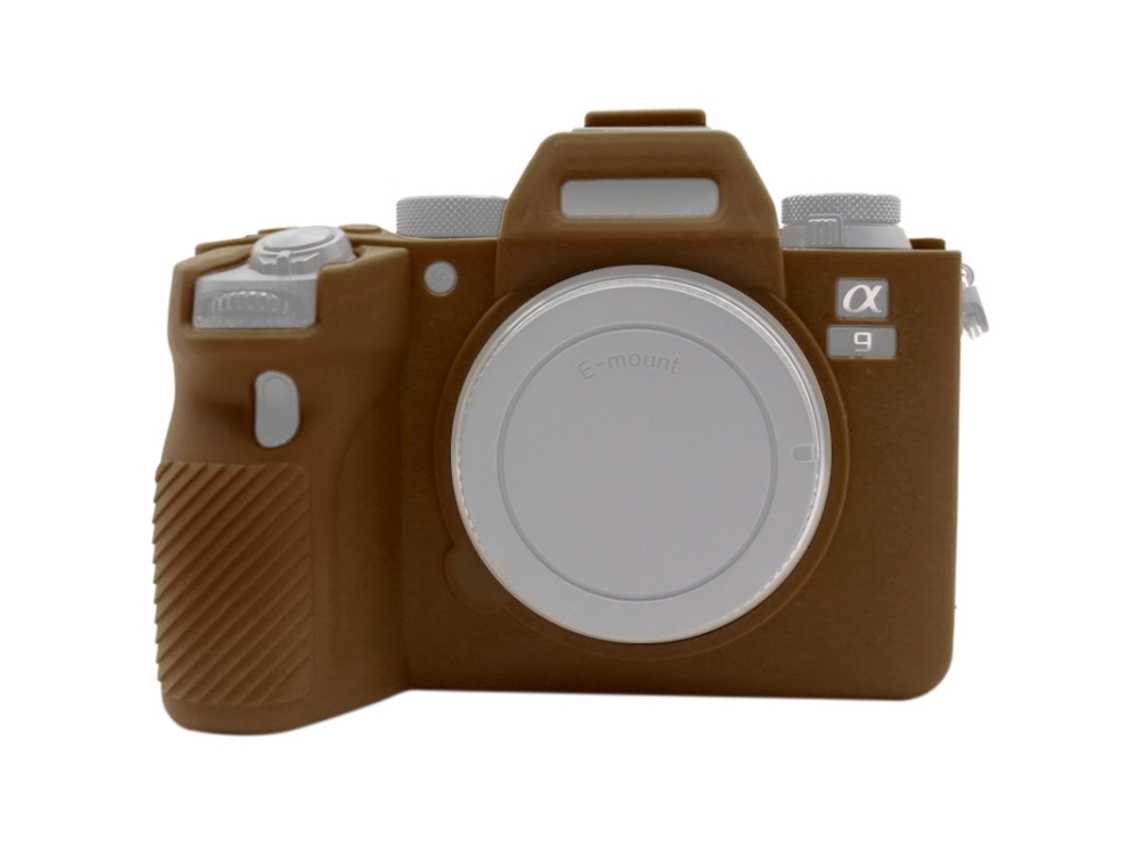 Funda protectora de silicona suave para Sony Ilce 9m2 / Alpha 9 II / A92 Coffee Zruxe