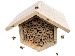 Colmena Con Tubos – Hexagonal, De Madera, Artesanal, Para Polinizadores, Hábitat De Jardín Para Uso Exterior Diseño