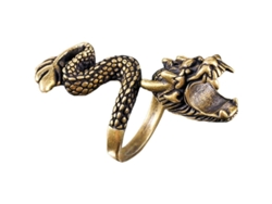 Anillo Para Cigarrillos Ajustable Con Forma De Dragón, Soporte Para Cigarrillos De Dedo Para Tener Las Manos Libres, Hecho De Cobre Puro.