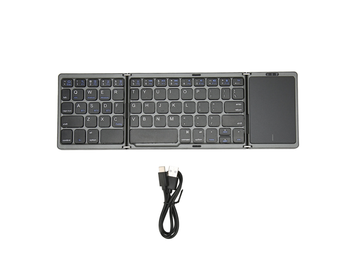 Teclado Portátil Inalámbrico Bt Plegable
