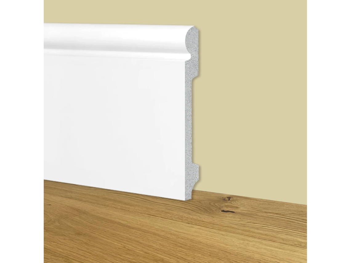 Rodapié Blanco Rodapié Mod. Holandés 145X18X2000Mm en Polímeros Poliestructurados ETERNAL PARQUET
