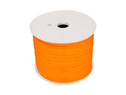 Tira Led Neón Regulable 220v Bobina 50m Naranja Semicircular 180 7.5w/m Corte 100cm Ip67 Laranja