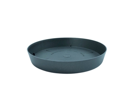 PLASTIKEN TES - Plato Redondo Ø20 cm para Macetas de 26 cm Antracita