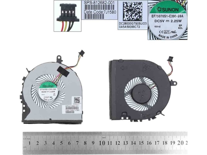 Ventilador para Portátil HP Envy M6-P M6-P113Dx DC28000G7F0