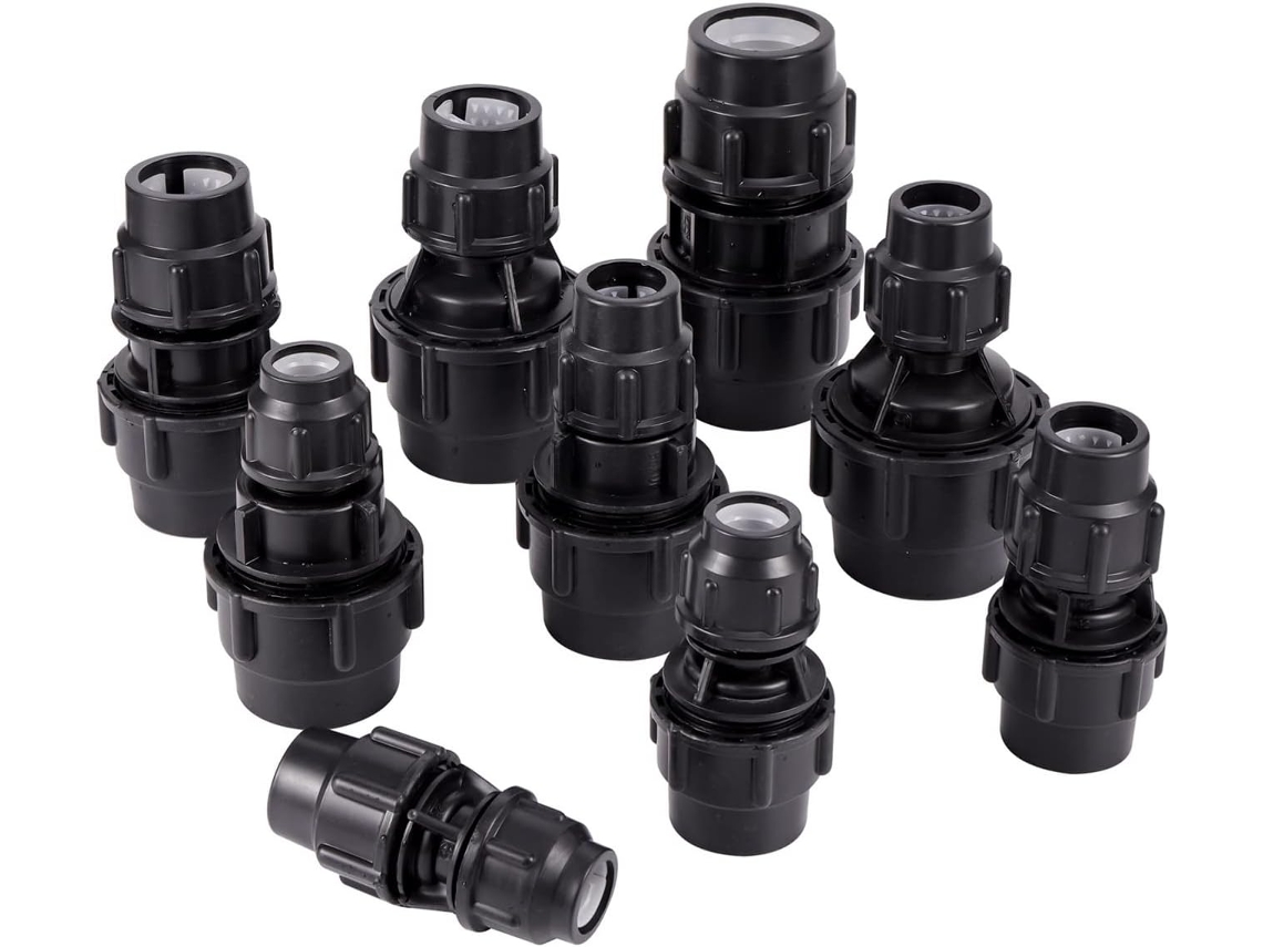Conector Reductor Recto De Pvc 20/25/32/40/50 Mm Para Mangueras Invernaderos