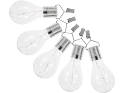 Bombillas Solares Colgantes Para Exteriores, Iluminación Led De Inducción Para Jardines, Paquete De 5, Forma De Bombilla