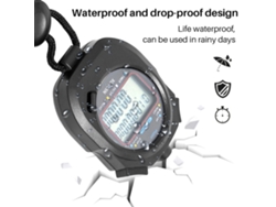 Cronómetro electrónico deportivo digital Bj, resistente al agua y antideslizante para árbitros de juegos competitivos.