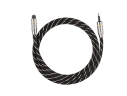 Cable De Audio Óptico Toslink A Conector Mini Jack Spdif De 3,5 Mm Chapado En Oro, 1 M